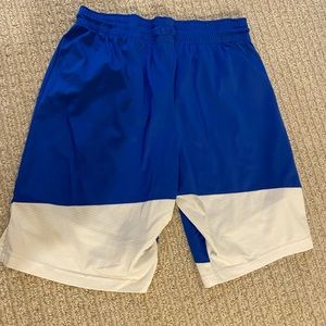 Blue and Black nike shorts